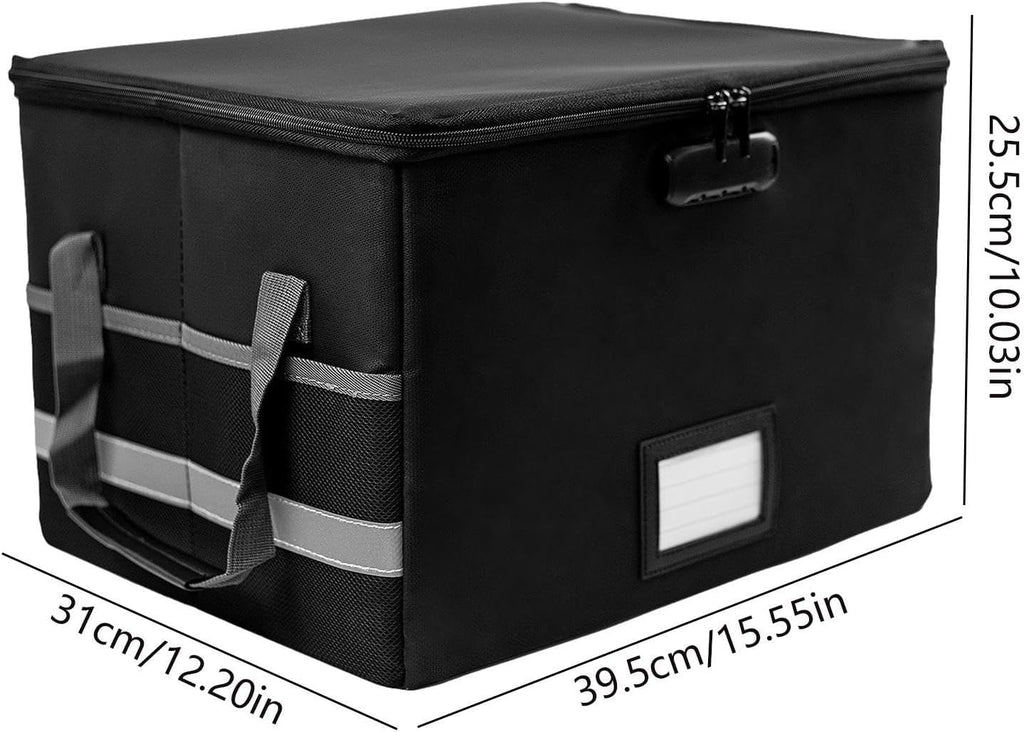 Fireproof Storage Box with Lock for Documents and Cash O506528