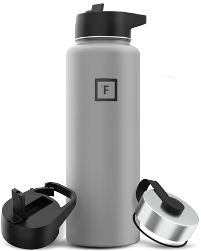IRON °FLASK Stainless Steel Insulated Water Bottle with 3 Lids, 40 oz U19688