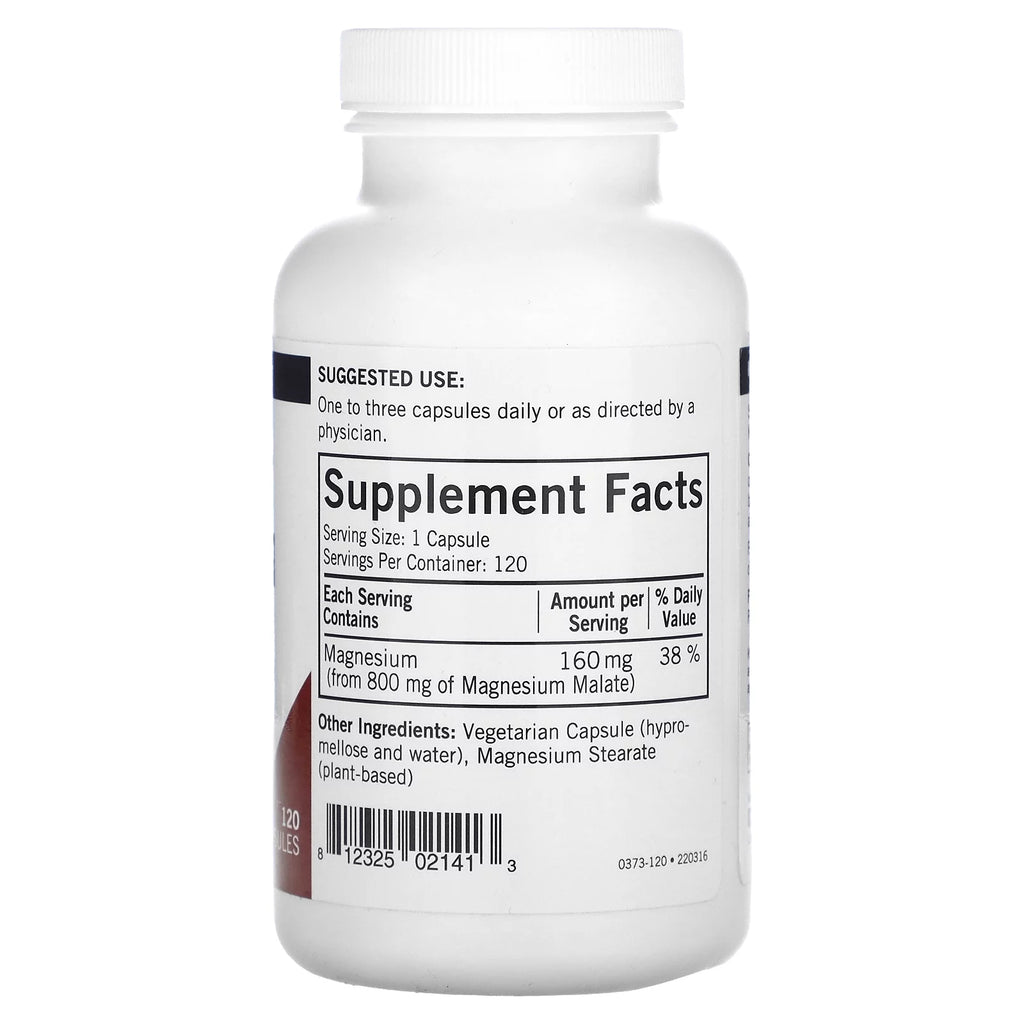 Kirkman Labs Magnesium Malate, 120 Capsules M59907