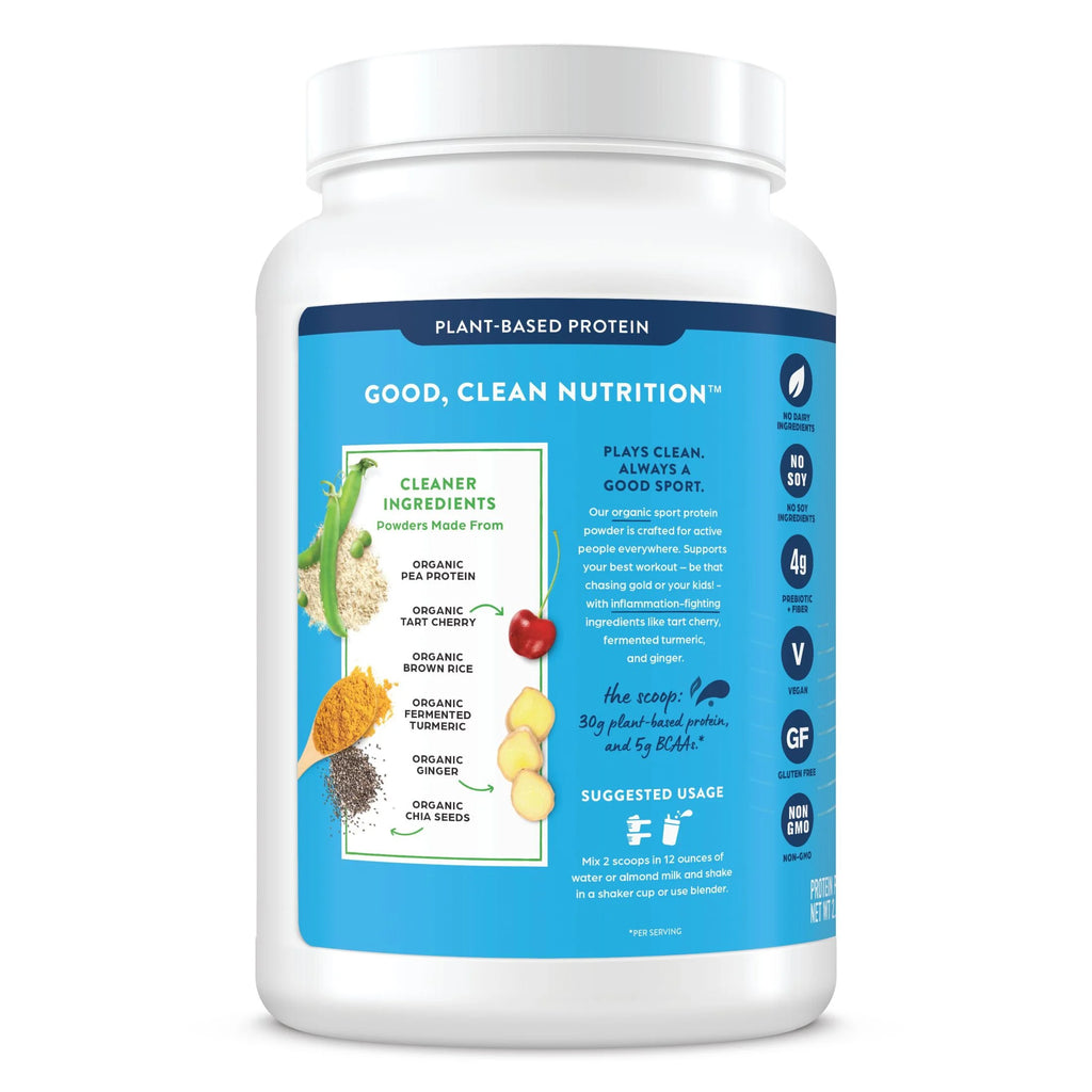 Orgain Organic Vegan Sport Protein Powder, Vanilla, 2.01lb H2906