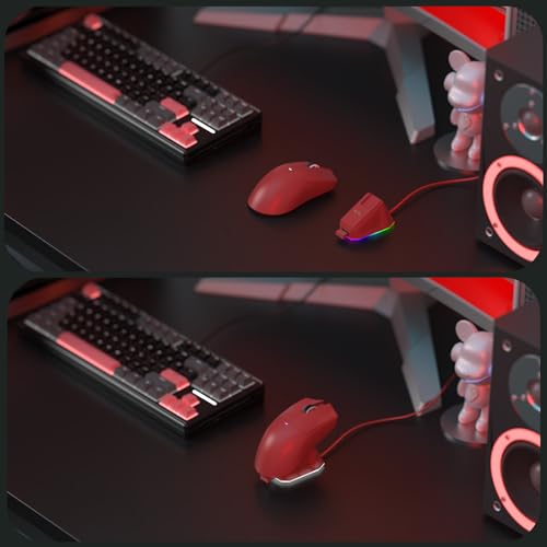Attack Shark X11 59g Superlight Wireless Gaming Mouse with RGB Charging Dock, Black W869