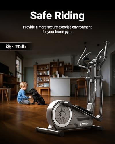 HARISON Elliptical Machine for Home, 350 LBS Capacity, Magnetic Resistance with Bluetooth D897592