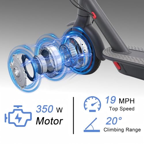 350W Adult Electric Scooter with 8.5" Solid Tires and Dual Braking System V200