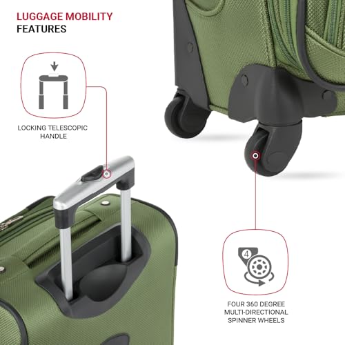 SwissGear Sion Softside Expandable Luggage, Black, 29-Inch C81483