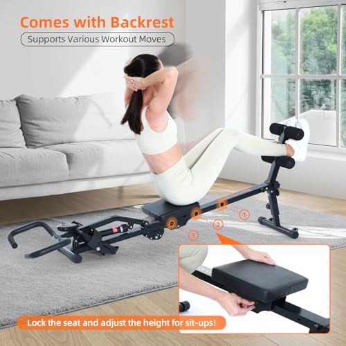 Sportneer Foldable Hydraulic Rowing Machine with 12-Level Resistance Z314