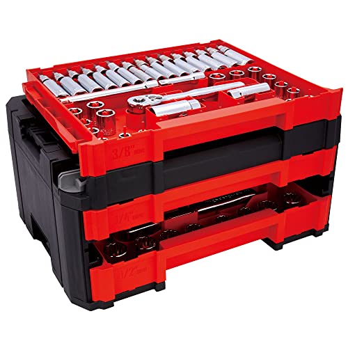 Craftsman 262-Piece Mechanic Tool Set with 3-Drawer VERSASTACK Tool Box, SAE/Metric W740