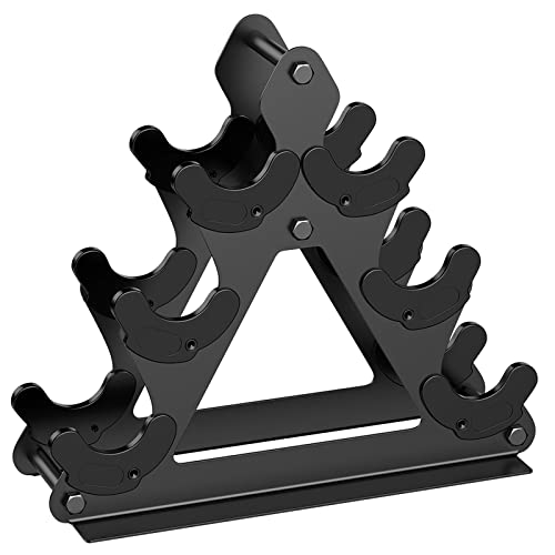 3 Tier Dumbbell Rack for 1-15 LBS, Compact Metal Weight Holder for Home Gym H356