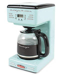 Nostalgia Retro 12-Cup Programmable Coffee Maker with LED Display, Aqua S6557