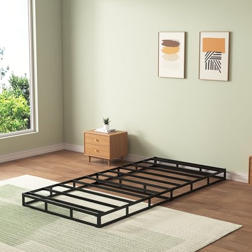 Twin Box Spring with Fabric Cover, 5 Inch, 2500lbs Capacity I122
