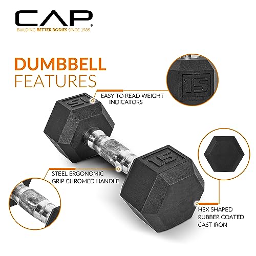 CAP Barbell Dumbbell Set with Rack 150lbs P25267