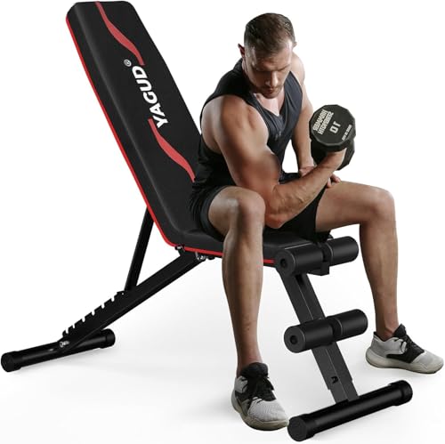 Adjustable Weight Bench for Home Gym, 800 LB Incline Decline Strength Training M735