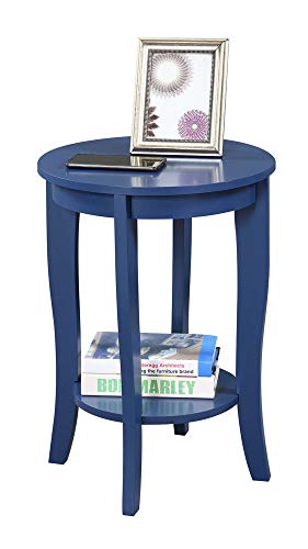 American Heritage Round End Table, Black U219