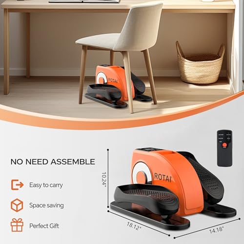 Under Desk Elliptical Machine for Seniors Rehab Electric Seated Leg Pedal Exerciser C14096