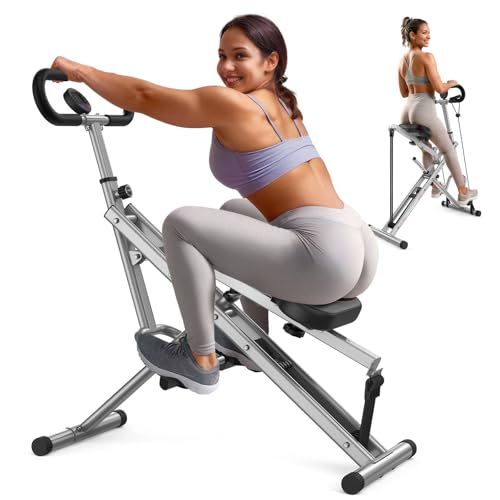 Sportsroyals Squat Machine for Home, Foldable Exercise Equipment with Adjustable Resistance O7532