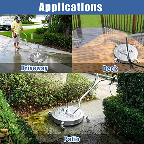 JANZ Pressure Washer Surface Cleaner 14 Inch with 4 Wheels J74032