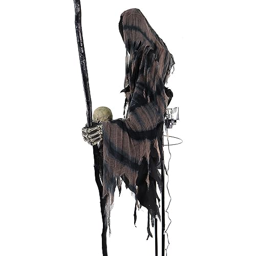 Haunted Hill Farm Motion-Activated 7.5-Ft. Smoldering Ghoul Animatronic Halloween Decoration N1475