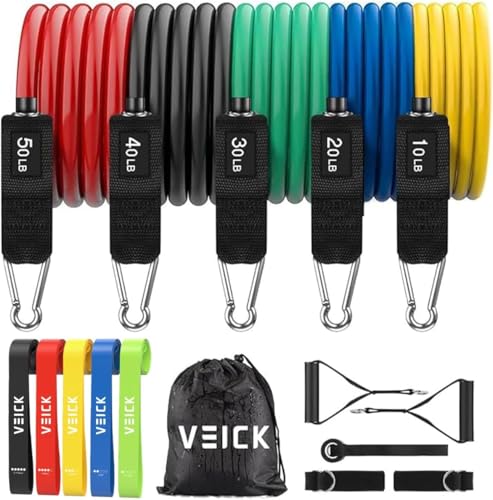 VEICK Resistance Bands with Handles for Home Workout O75059