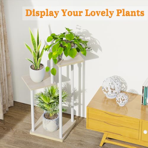 6 Tier Metal Wood Corner Plant Stand Indoor Outdoor H78199