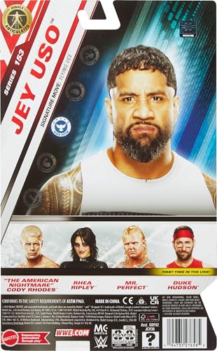 Mattel WWE Jey USO Action Figure Main Event Series #153 6-Inch Collectible J43280