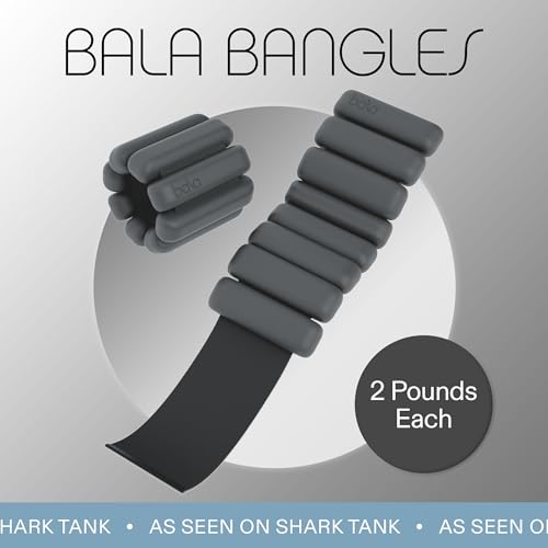 Bala Bangles Wrist & Ankle Weights Adjustable Silicone Set for Women Men Y10032