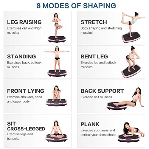 Vibration Plate Exercise Machine for Whole Body Workout at Home Y726505