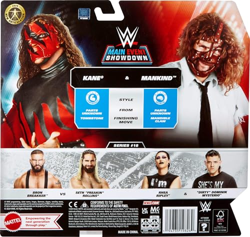 Mattel WWE Main Event Championship Showdown 2-Pack Action Figures & Accessory O3534