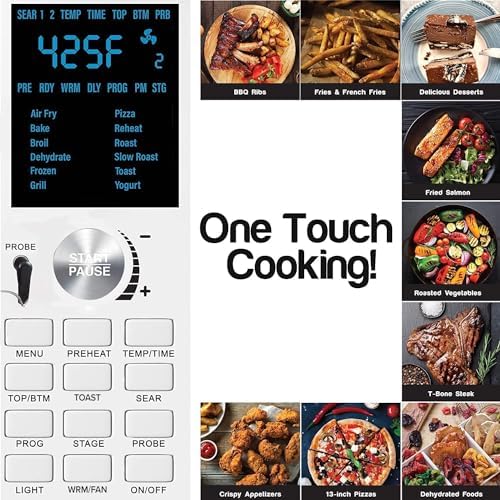 Nuwave Bravo Air Fryer Toaster Smart Oven, 12-in-1 Countertop Convection, 30-QT XL, Stainless Steel Look H960464