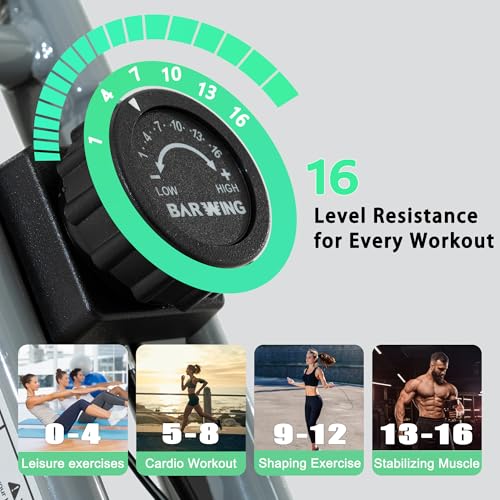 BARWING Foldable Exercise Bike for Home Workout, 350LB Capacity Z9564