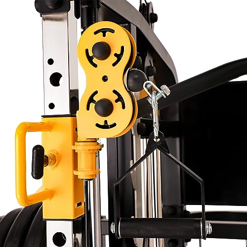Altas Strength Smith Machine with Lever Arms Pulley Squat Rack Home Gym X54847