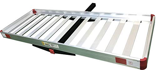 MaxxHaul 50149 500-lb Folding Aluminum Hitch Cargo Carrier Rack Q960635