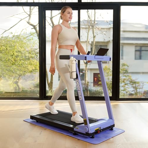 DeerRun Foldable Treadmill for Home with Incline and Handles K2464