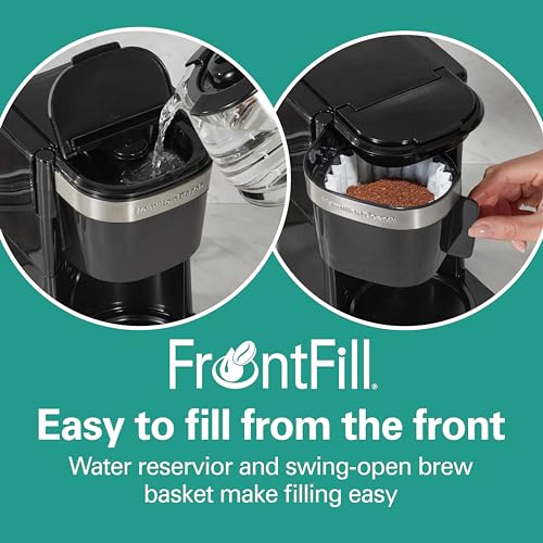 Hamilton Beach 5 Cup Drip Coffee Maker with Programmable Clock, Black & Stainless Steel S78391