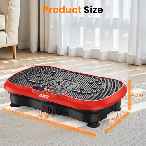 AXV Vibration Plate Fitness Platform Exercise Machine for Full Body Workout Q37919