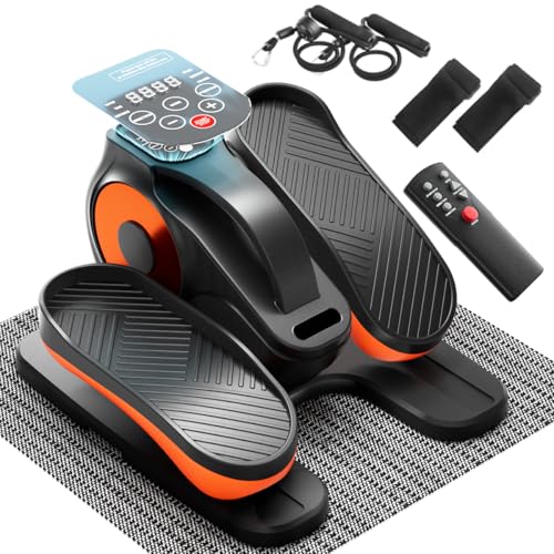 Under Desk Elliptical Machine, Electric Leg Exerciser with Remote, 12 Auto Modes S47192