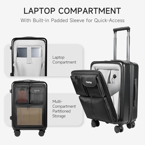 Carry On Luggage 20 Inch Expandable Suitcase with Spinner Wheels & TSA Lock A583147
