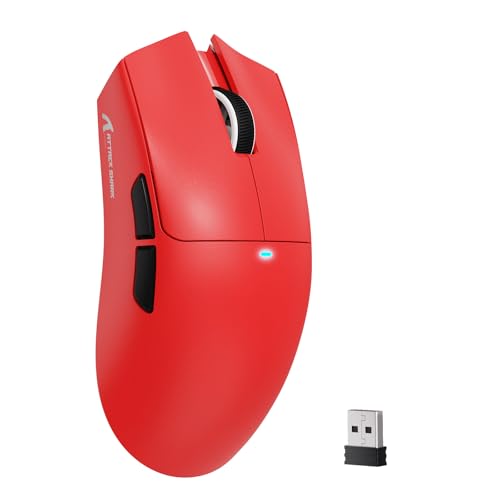 Attack Shark X11SE Wireless Gaming Mouse, Tri-Mode 22K DPI, 59g, Berry Red Y3775
