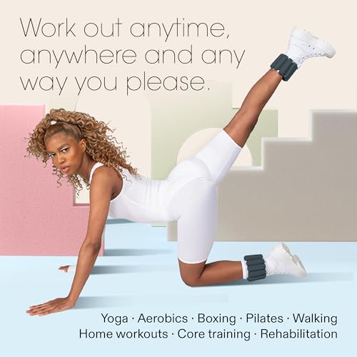 Bala Bangles Wrist & Ankle Weights Adjustable Silicone Set for Women Men Y10032