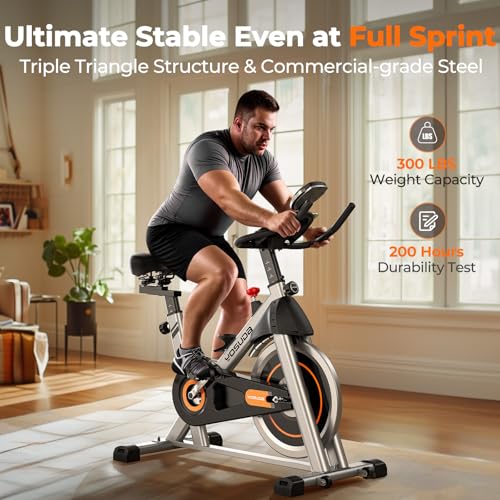 YOSUDA Exercise Bike, Magnetic Indoor Cycling Bike for Home with App Y907945