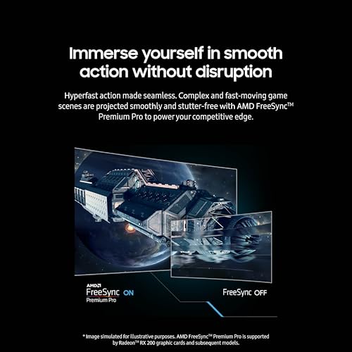SAMSUNG 49" Odyssey G9 (G95C) DQHD 1000R Curved Gaming Monitor, 240Hz, 1ms, DisplayHDR 1000 L9256