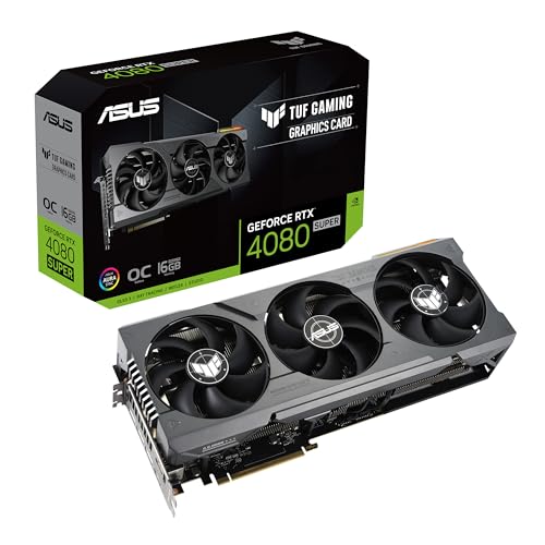 ASUS TUF Gaming GeForce RTX 4080 Super OC Edition Graphics Card, 16GB GDDR6X M329538