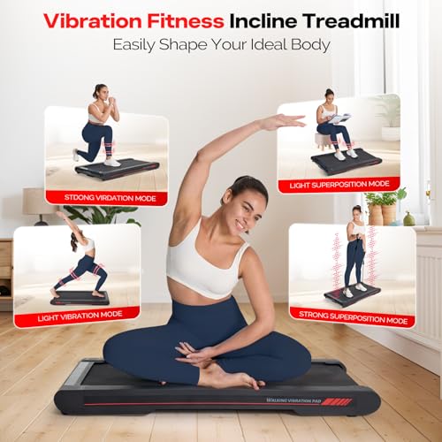 Sperax Walking Vibration Pad with APP, 3 in 1 Under Desk Treadmill M5277