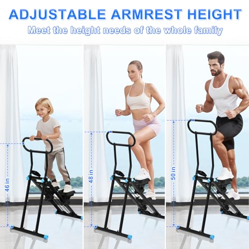 Folding Stair Stepper with Adjustable Handlebar for Home Gym G4022