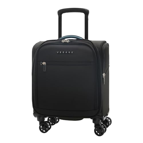 Verage Under Seat Luggage with Wheels, Softside Spinner Carry On, Navy 14-Inch A51804