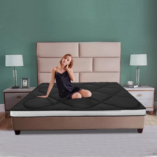 LILYPELLE 5" Thick Japanese Floor Mattress Futon, Foldable Full Size E576160