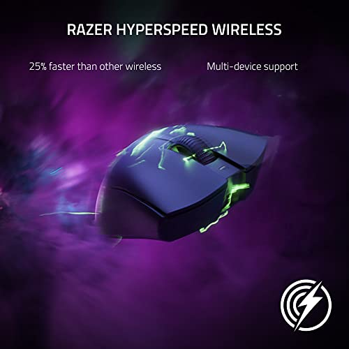 Razer DeathAdder V3 Pro Wireless Gaming Mouse, 63g Ultra Lightweight, Black B812