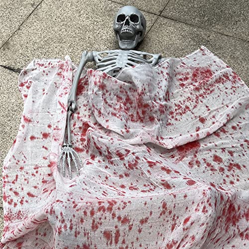 Wocst 5.4Ft Halloween Skeleton with Movable Joints Z6304