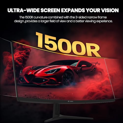 CRUA 30Inch Ultrawide Curved Monitor, 21:9 WFHD 2560x1080P, 100Hz, VA Panel, Black Y8772