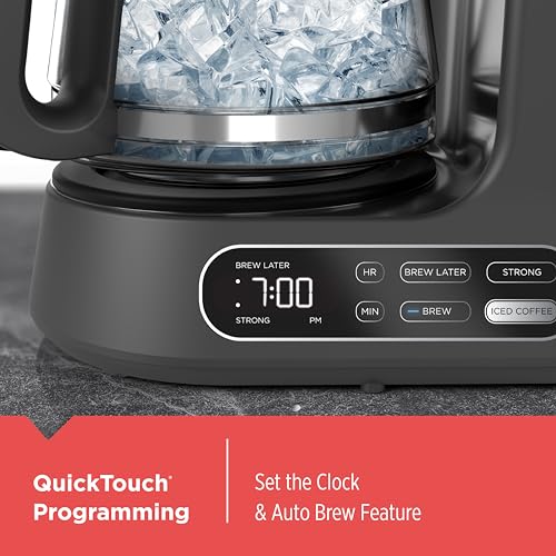 BLACK+DECKER 12-Cup Programmable Digital Coffee Maker, Black D647511