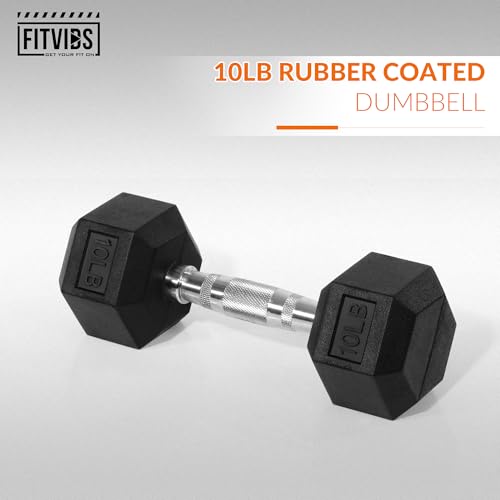 Hex Dumbbells Rubber Coated Hand Weights C709