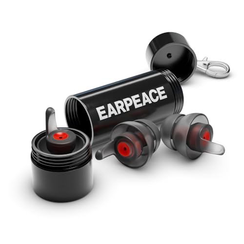 EARPEACE Moto Reusable Motorcycle Earplugs with High Fidelity Filter A57619